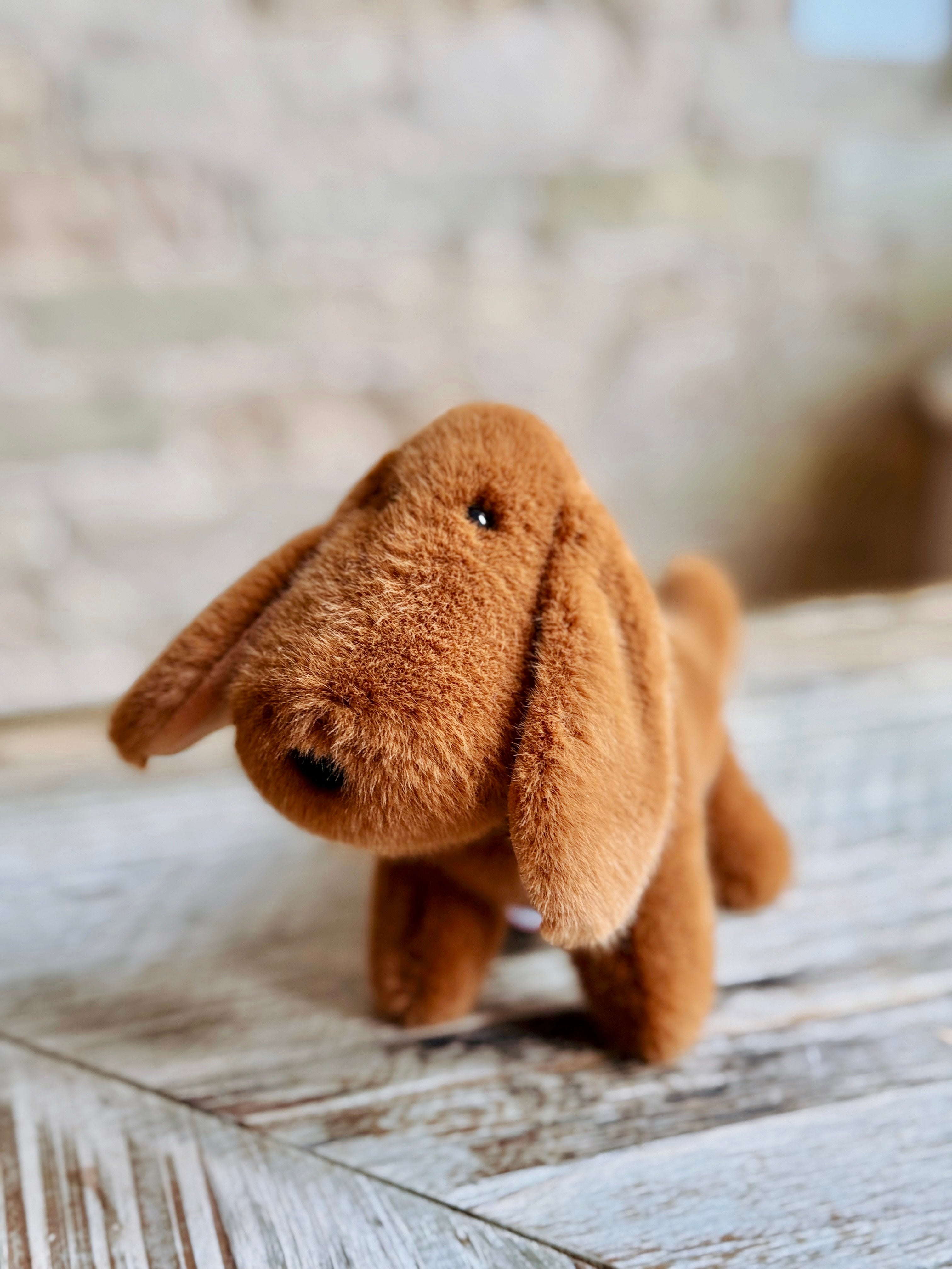 Petite Plush Brown Puppy – Patina Vie
