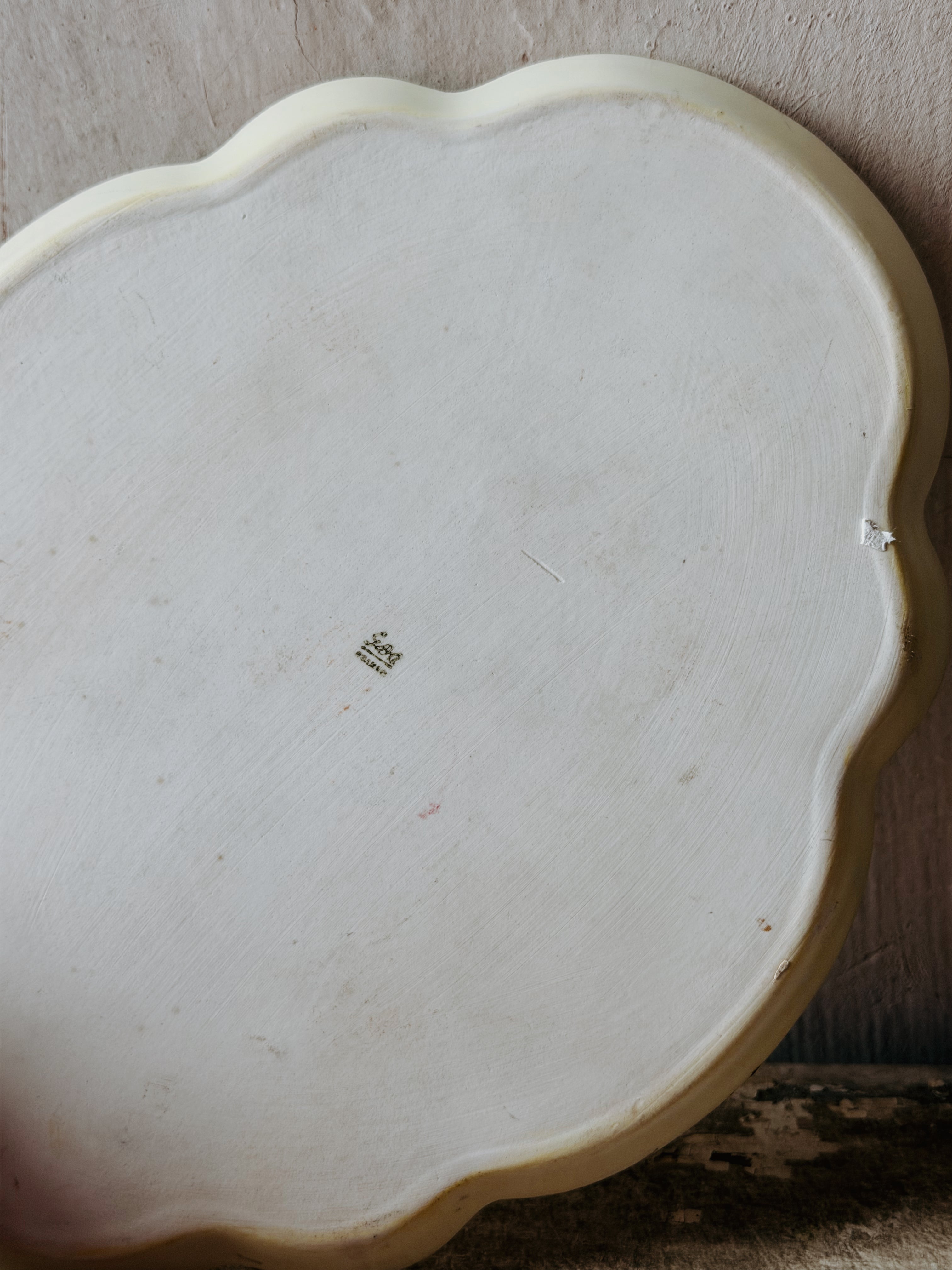 Patina Vie Vintage Scalloped Blue + Gold Dresser Tray Patina Vie Vintage Scalloped Blue + Gold Dresser Tray